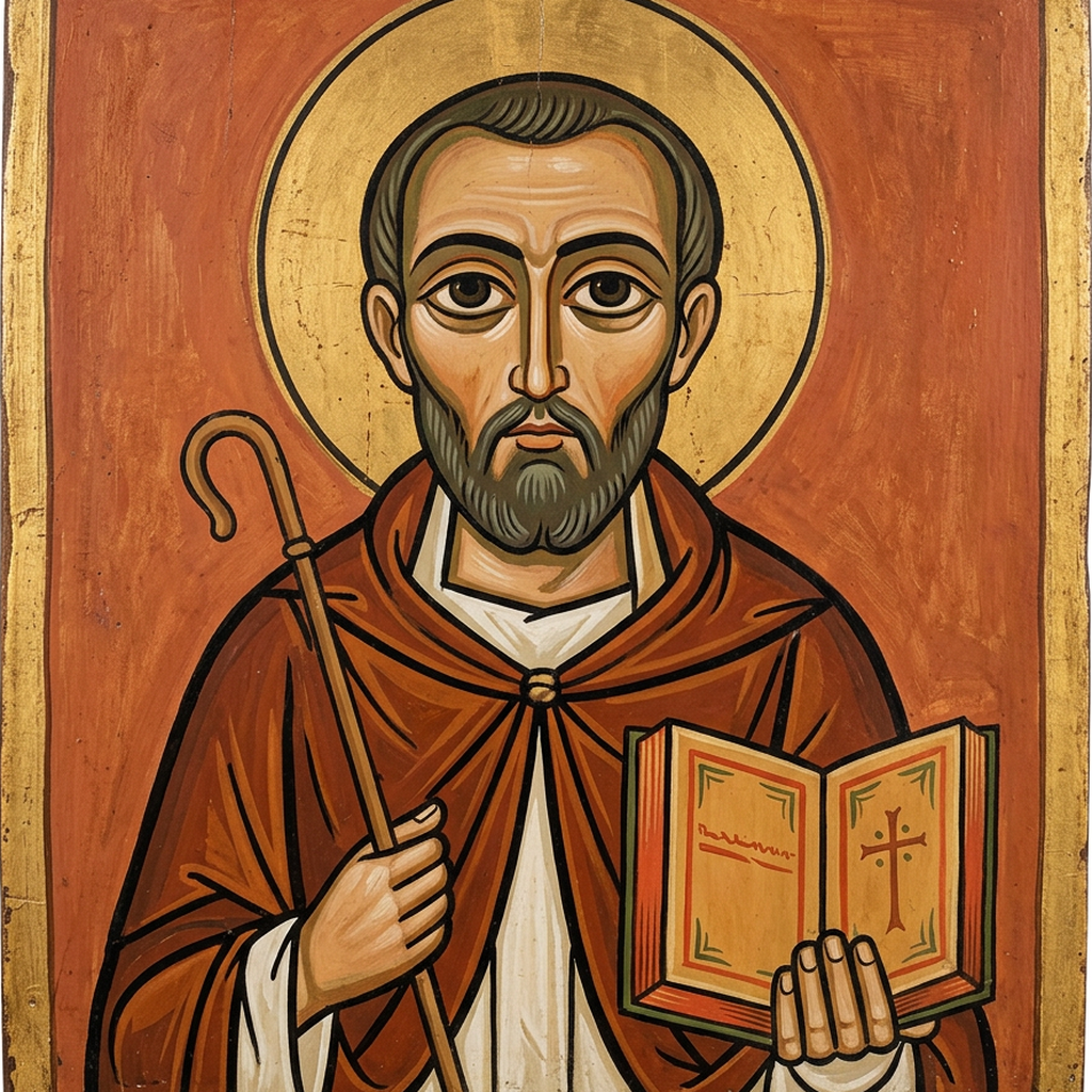 Portrait ou icône de Saint Ambroise de Milan