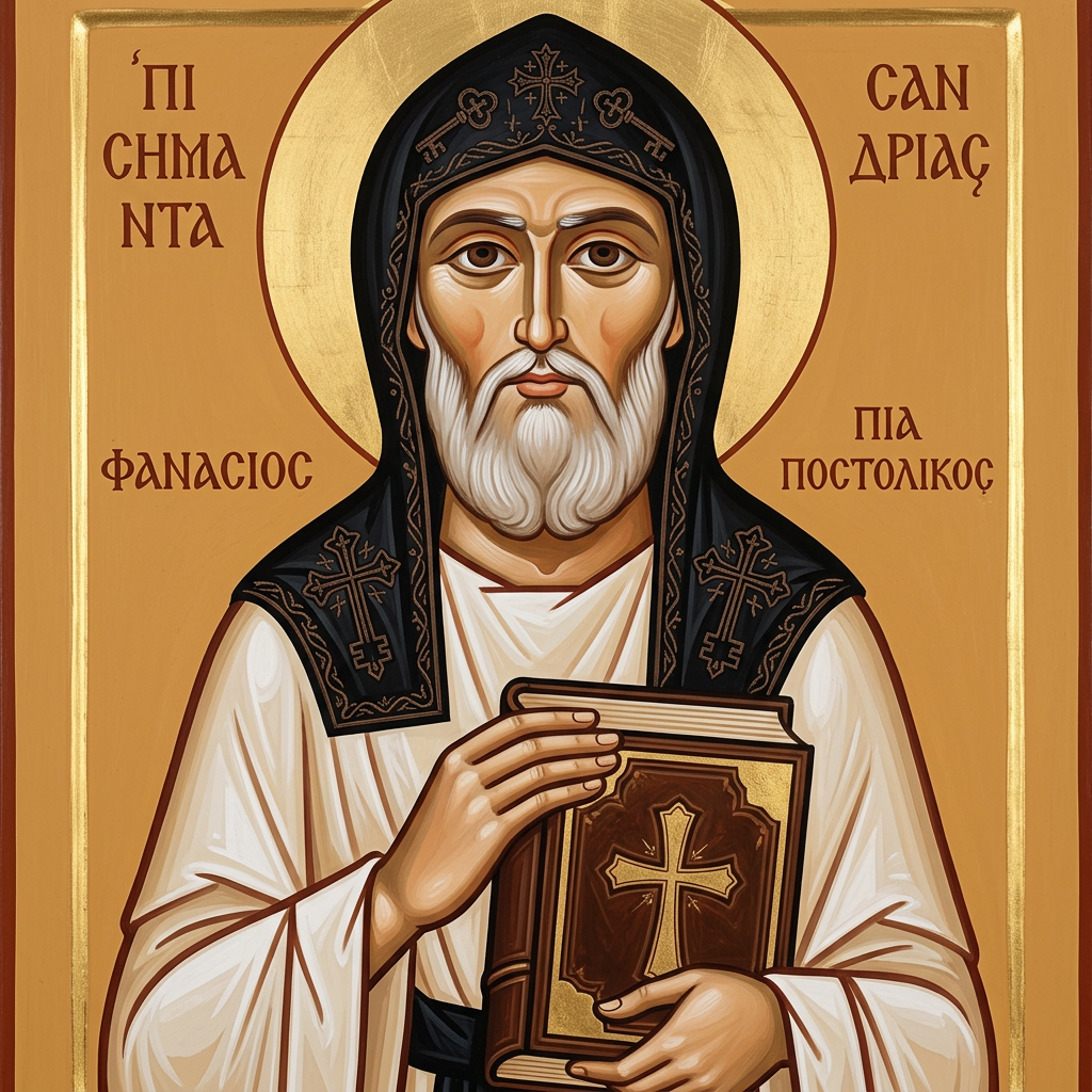 Portrait ou icône de Saint Athanase l'Apostolique