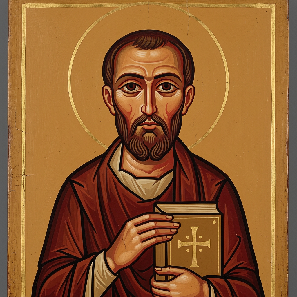 Portrait ou icône de Saint Augustin