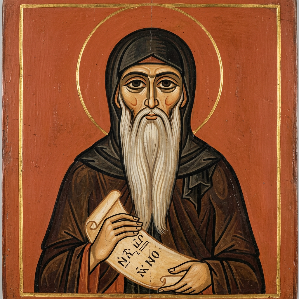Portrait ou icône de Saint Isaac le Syrien