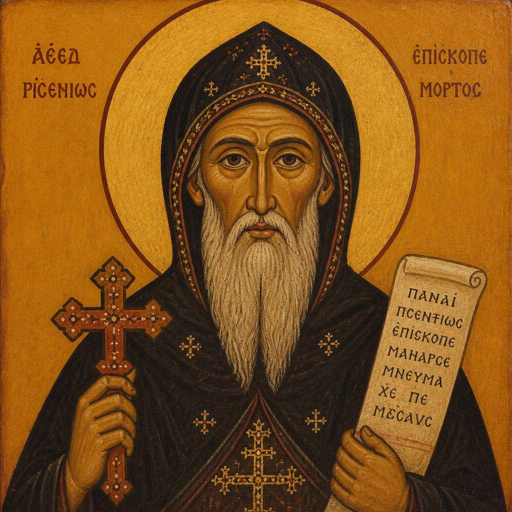 Portrait ou icône de Saint Pisenthius de Coptos
