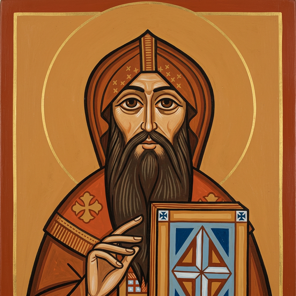 Portrait ou icône de Saint Sévère d'Antioche