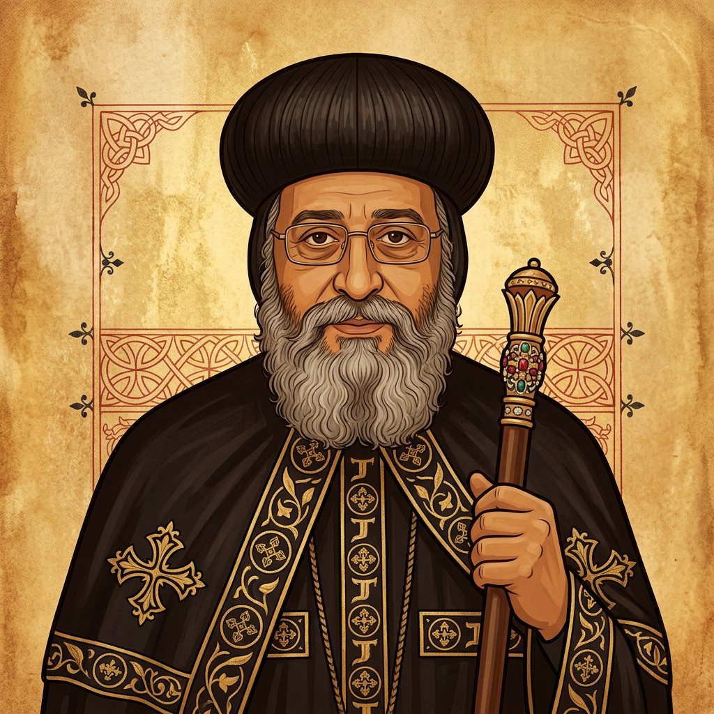 Portrait ou icône de Sa Sainteté Tawadros II